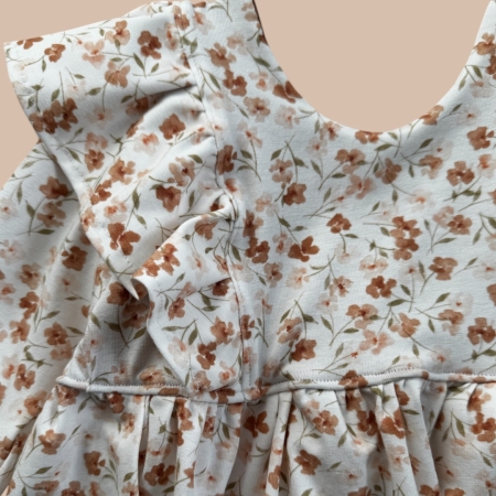 Ruffle Tunic spring flowers